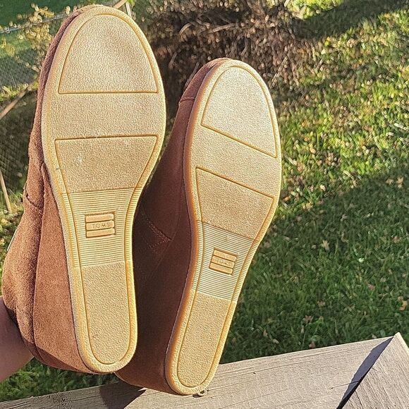 Toms Kala Desert Wedge metal label lined booties size 11 - Picture 5 of 6